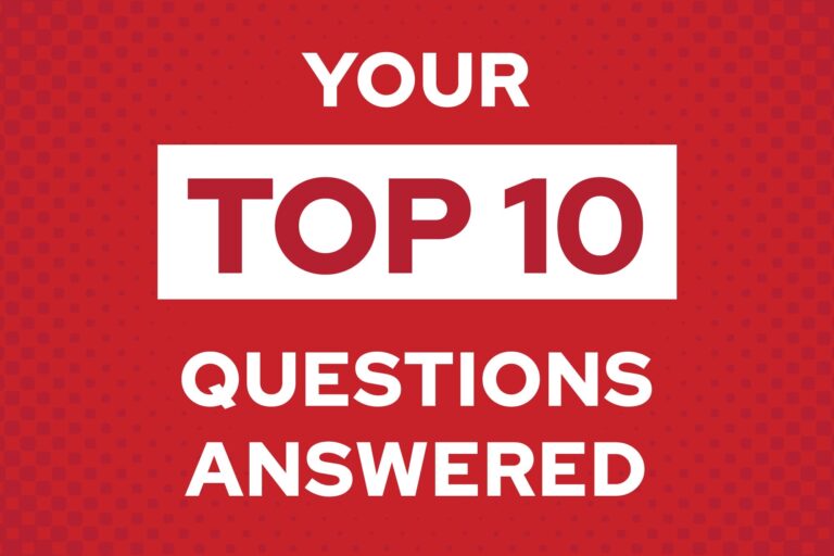 Top 10 questions answered graphic
