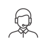 Graphic of a man wearing a headset