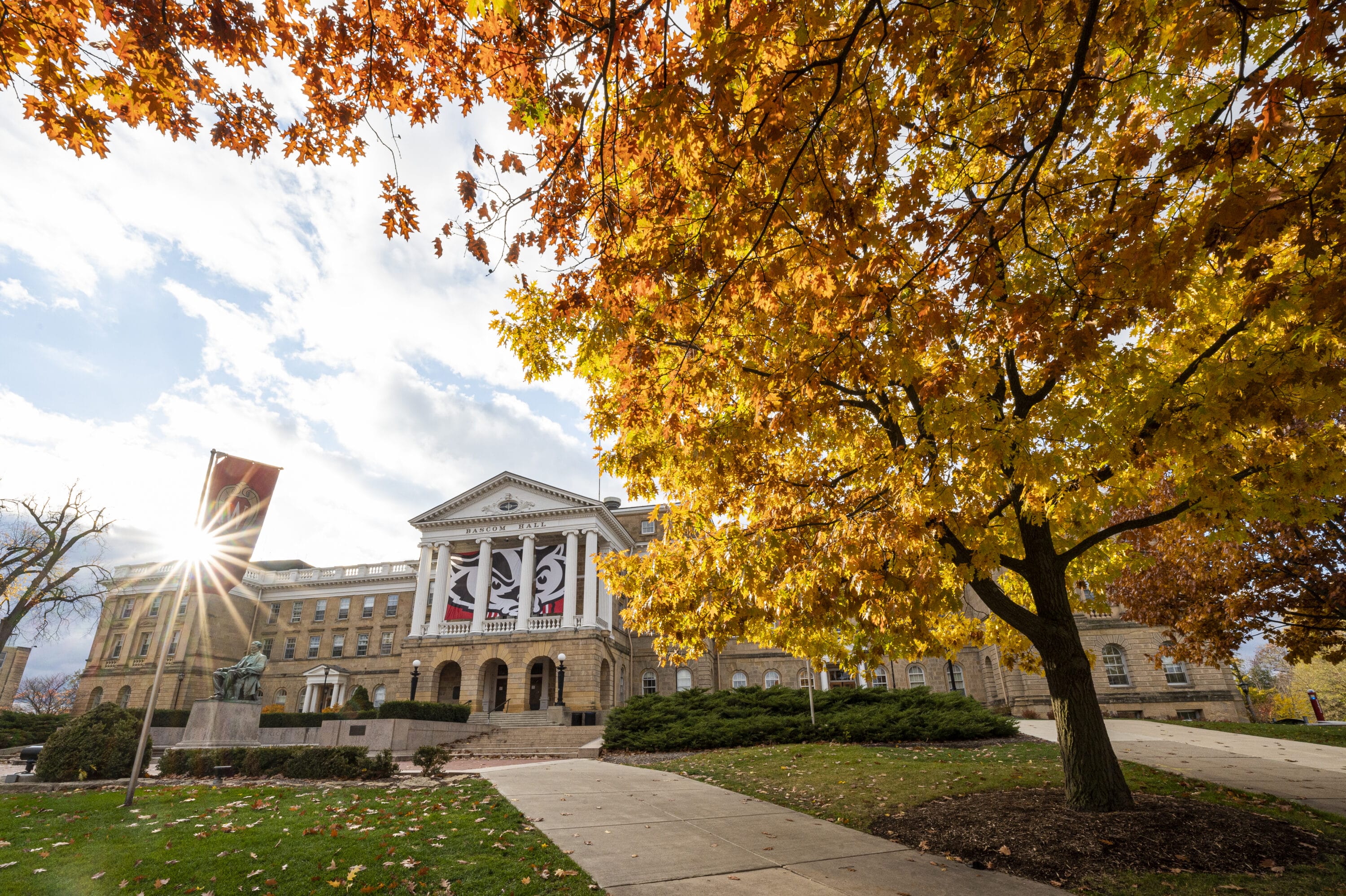 Bascom Hall in autumn.