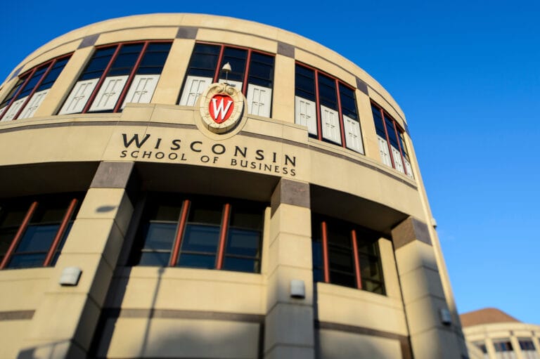 Exterior shot of the School of Business